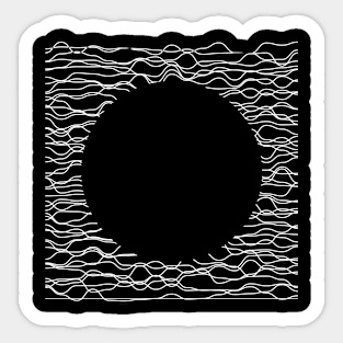 moon geometric lines design Sticker